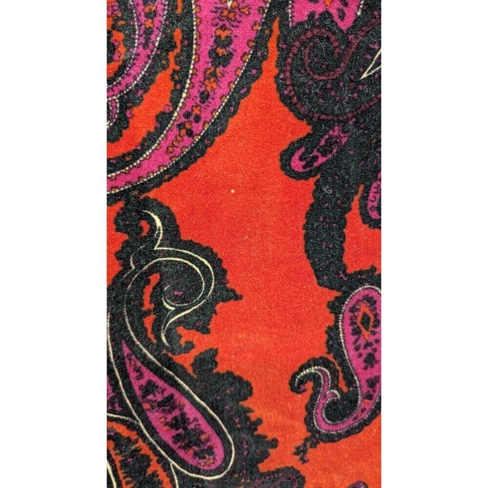 TALBOTS Velour Paisley Print Back Slit Classic Pencil Skirt Size‎ 8 - Picture 2 of 10